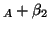 $\displaystyle _A + \beta_2$