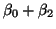 $ \beta_0 + \beta_2$