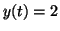 $ y(t)=2$