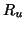 $ R_u$