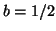 $ b = 1/2$