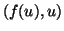 $ (f(u), u)$