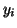 $\displaystyle y_i$