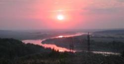 Sunset over Oka